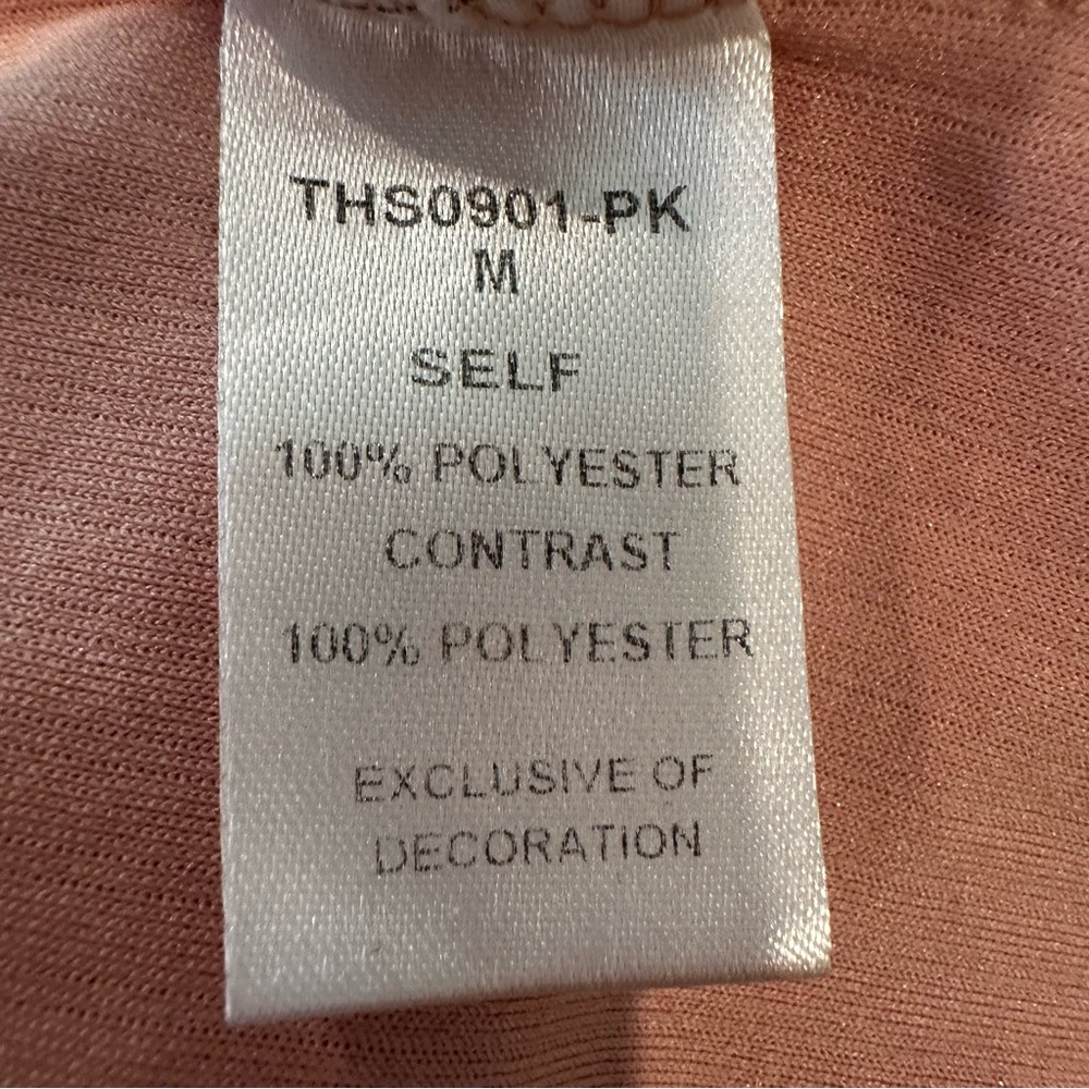THML Pink Blouse with Embroidered Sleeves - Picture 5 of 6